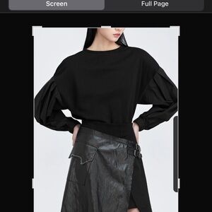 Eliquoii. Bodice is sweatshirt material sleeves are a cotton dress shirt materia
